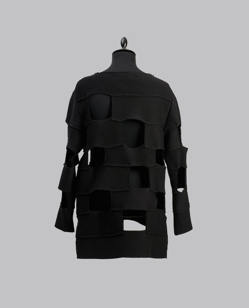RUNWAY PANEL KNIT SWEATER