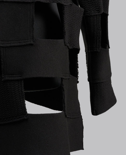 RUNWAY PANEL KNIT SWEATER