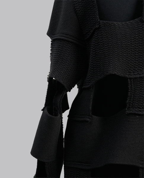 RUNWAY PANEL KNIT SWEATER