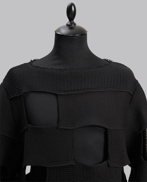 RUNWAY PANEL KNIT SWEATER