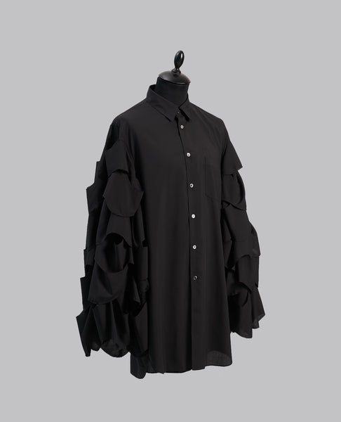 RUFFLED SLEEVES SHIRT