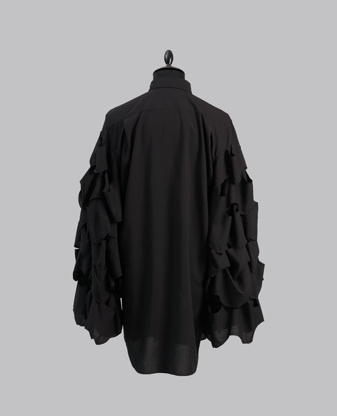 RUFFLED SLEEVES SHIRT