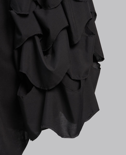 RUFFLED SLEEVES SHIRT