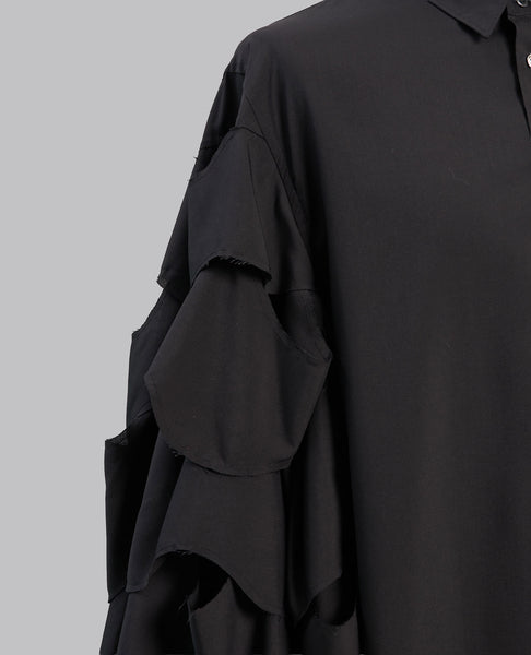 RUFFLED SLEEVES SHIRT