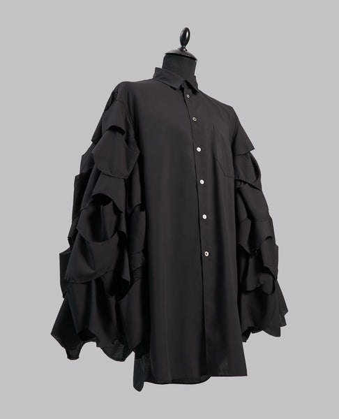 RUFFLED SLEEVES SHIRT