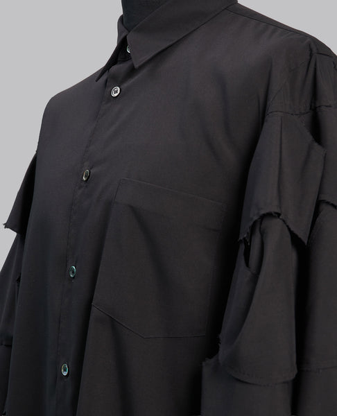 RUFFLED SLEEVES SHIRT