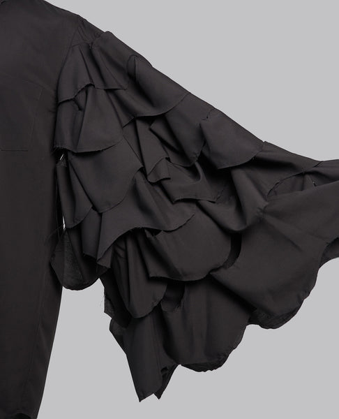 RUFFLED SLEEVES SHIRT