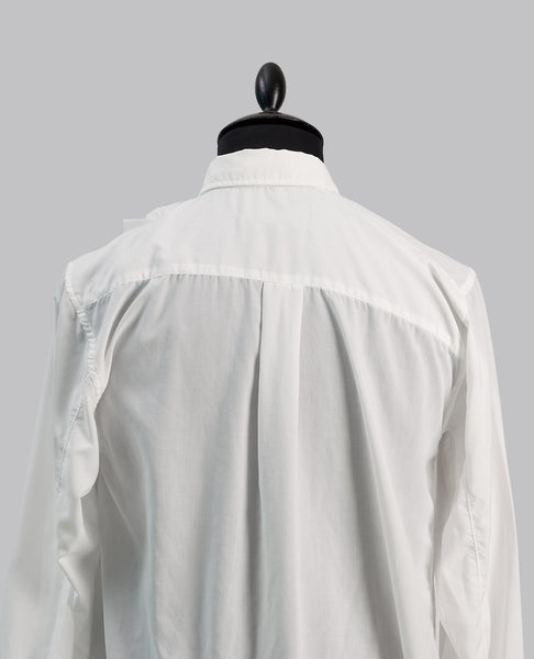 WHITE RUFFLE SHIRT
