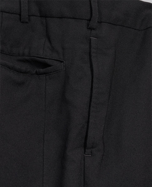 ZIP RUFFLE TROUSERS