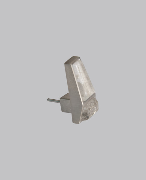 TOWER MINI CRYSTAL BEVELED EARRING