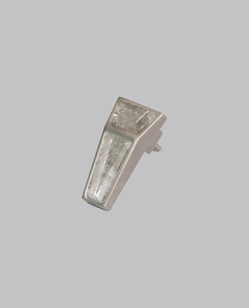 TOWER MINI CRYSTAL BEVELED EARRING