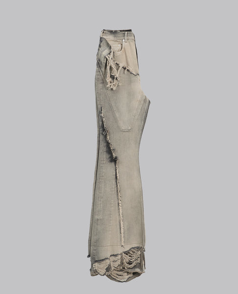 TOWER DRKSHDW SLIVERED BOOTCUT