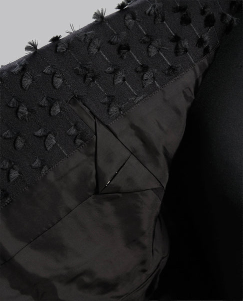 SILK FAN ATTACHED JACKET