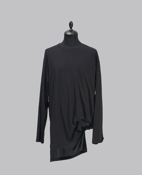 ASYMMETRIC HEM LONG SLEEVE T