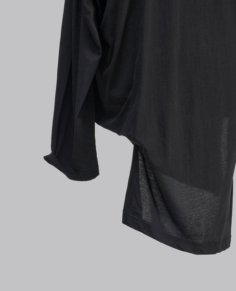 ASYMMETRIC HEM LONG SLEEVE T