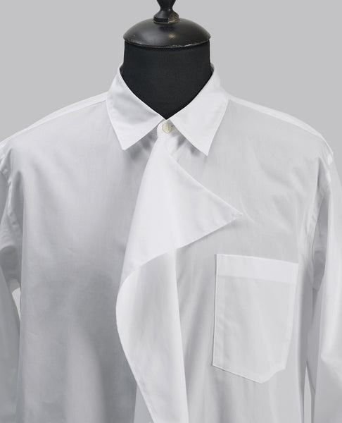 DRAPED FRONT SHIRT