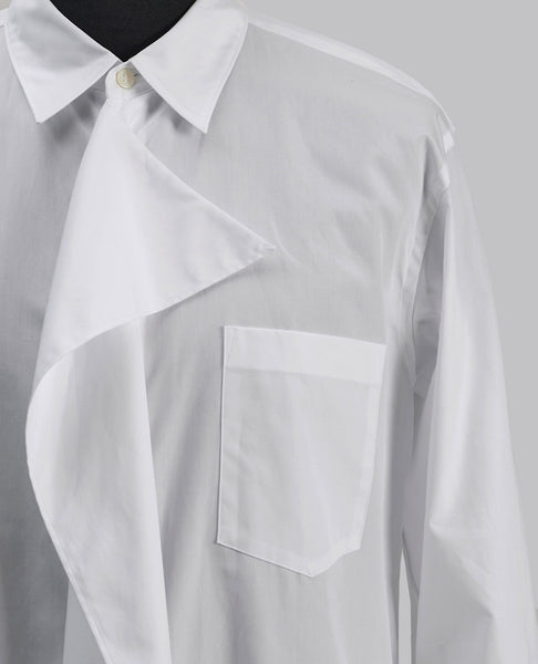 DRAPED FRONT SHIRT
