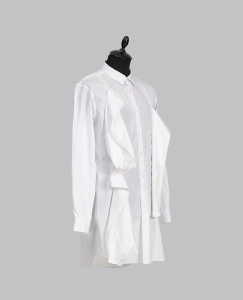 DRAPED COTTON SHIRT