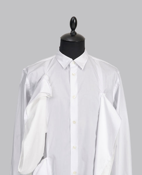 DRAPED COTTON SHIRT