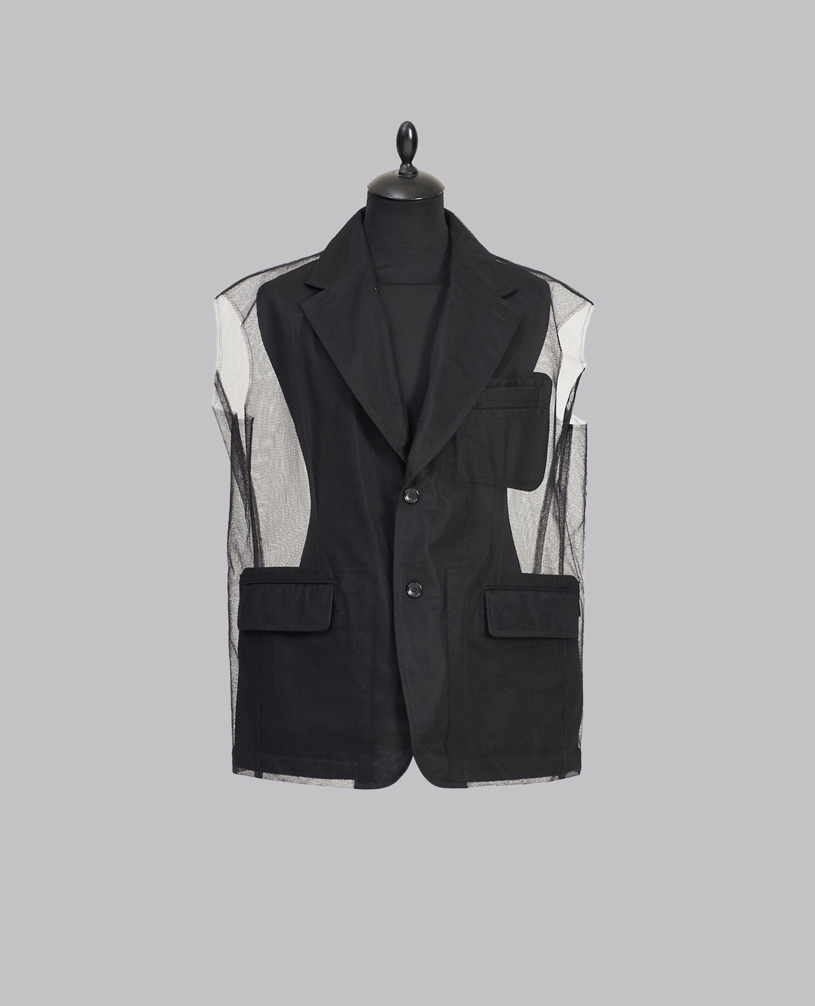 OVERSIZED MESH WAISTCOAT