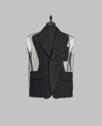 OVERSIZED MESH WAISTCOAT