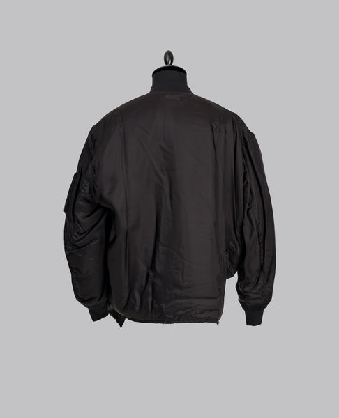 ASYMMETRIC ZIP BOMBER JACKET