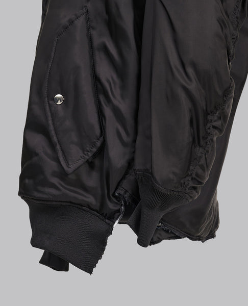 ASYMMETRIC ZIP BOMBER JACKET