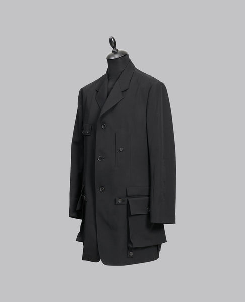 SLEEVE BUTTON DETACHABLE POCKET JACKET