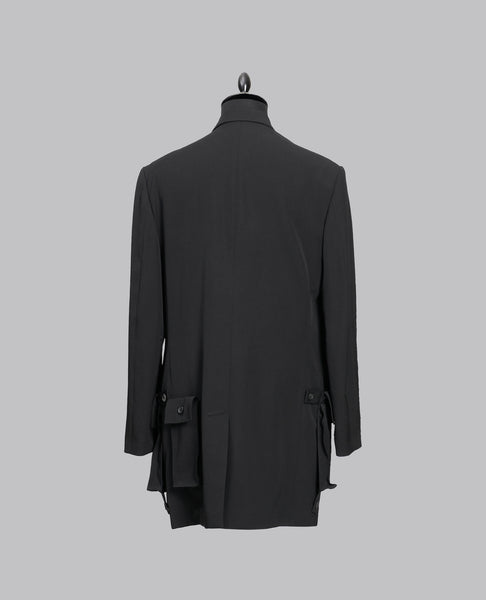 SLEEVE BUTTON DETACHABLE POCKET JACKET