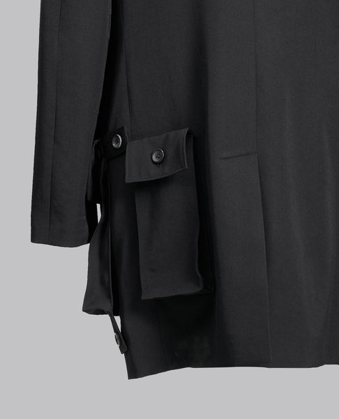 SLEEVE BUTTON DETACHABLE POCKET JACKET