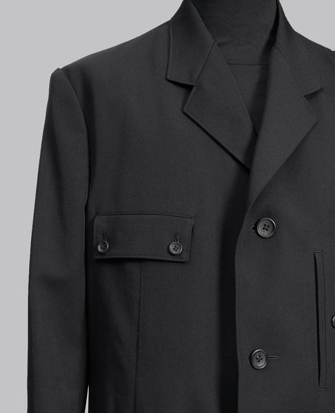 SLEEVE BUTTON DETACHABLE POCKET JACKET