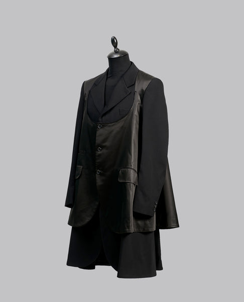 SATIN VEST BLAZER