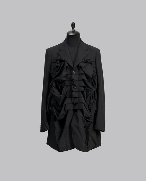 RUFFLED FRONT JACKET