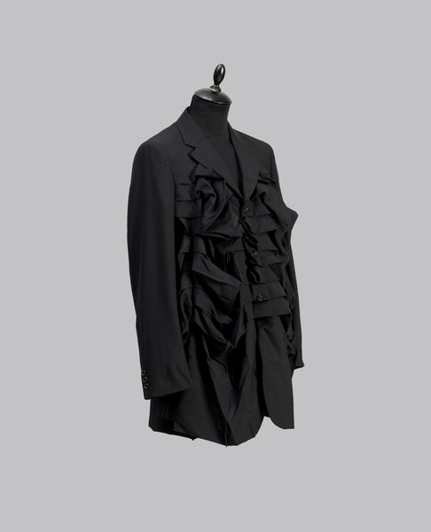 RUFFLED FRONT JACKET