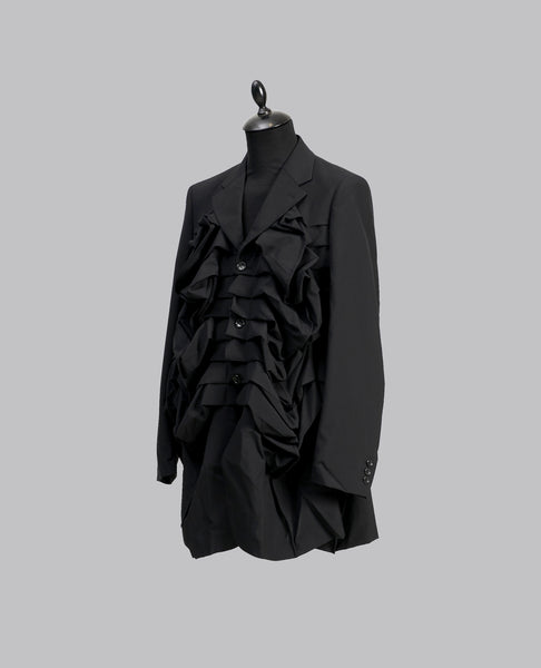 RUFFLED FRONT JACKET