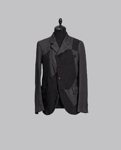 MULTI FABRIC PATCHWORK JACKET
