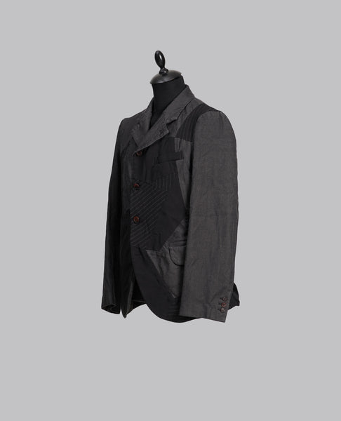 MULTI FABRIC PATCHWORK JACKET