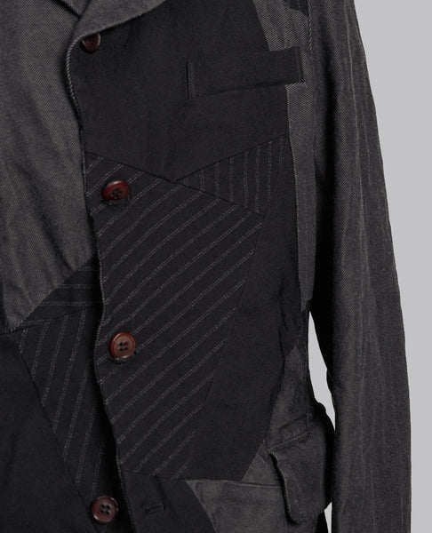 MULTI FABRIC PATCHWORK JACKET