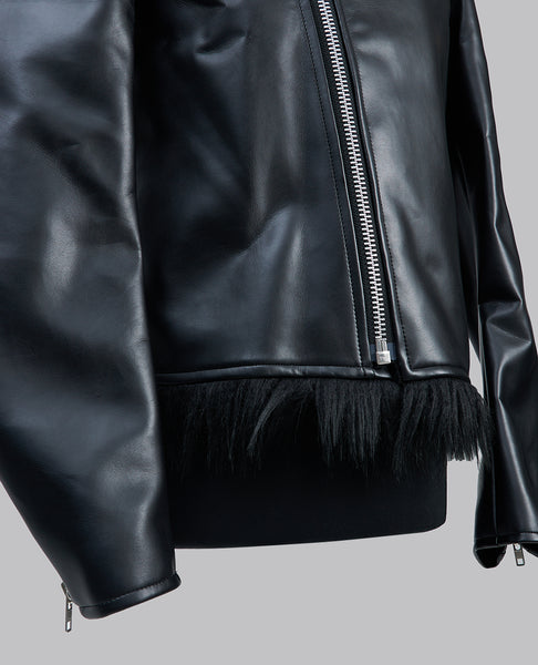 FAUX FUR BOMBER