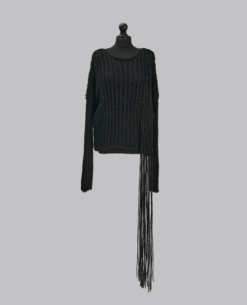Alpaca Long Fringes Sweater