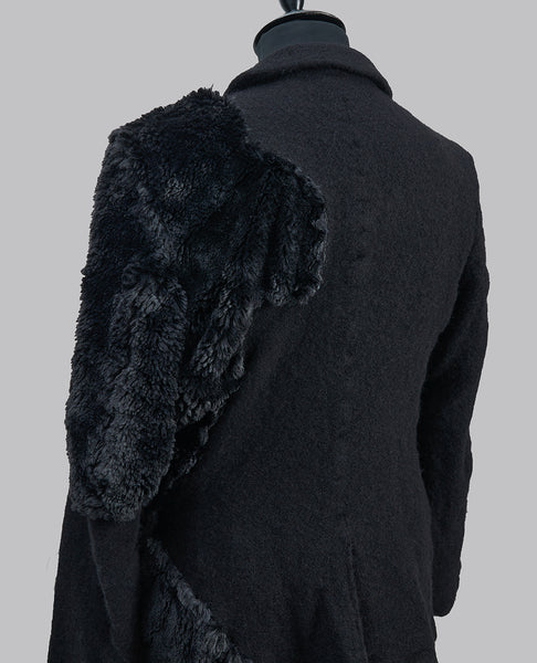 Faux Fur Wool Jacket