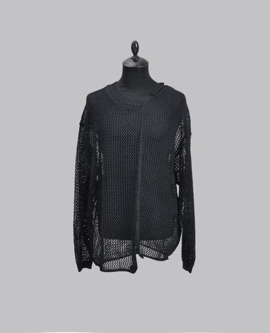 MESH LONG SLEEVE KNIT