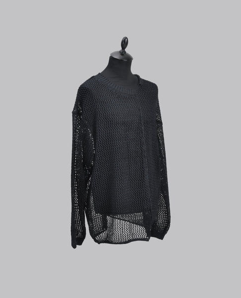 MESH LONG SLEEVE KNIT