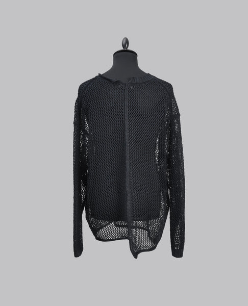 MESH LONG SLEEVE KNIT