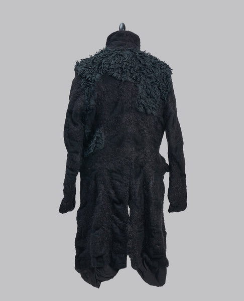 Faux Fur Wool Coat