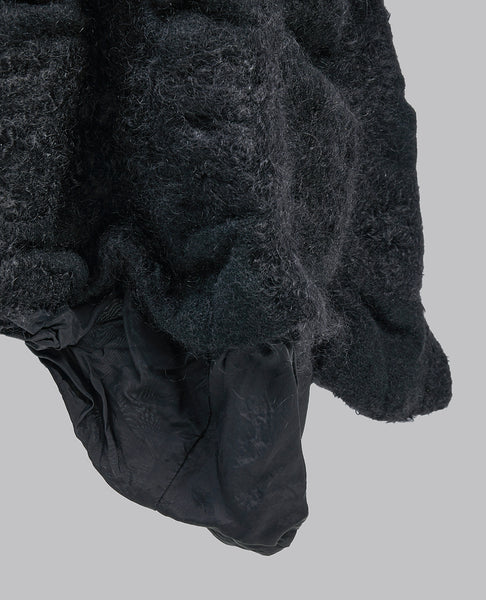 Faux Fur Wool Coat