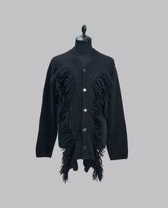 CUT-OUT KNITTED CARDIGAN