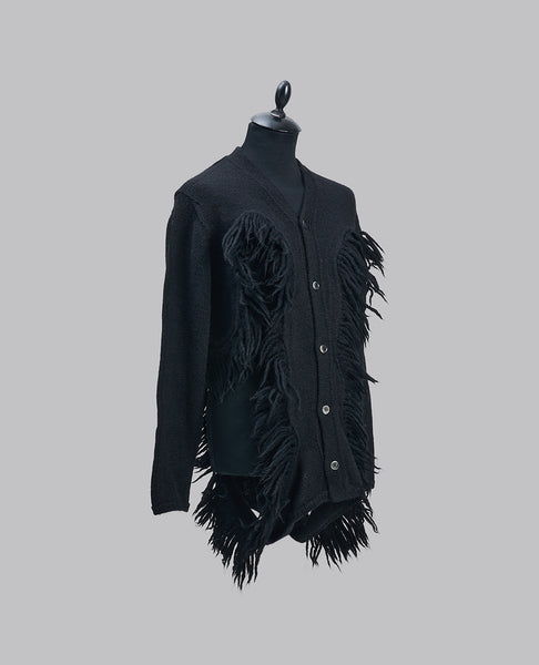 CUT-OUT KNITTED CARDIGAN