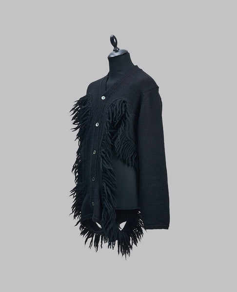 CUT-OUT KNITTED CARDIGAN