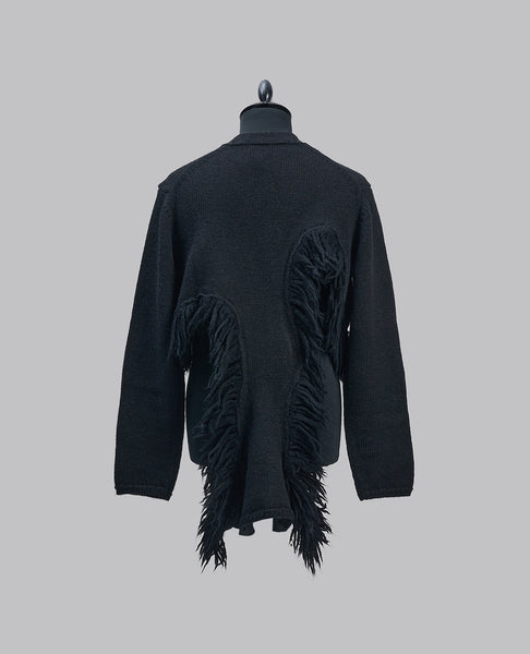 CUT-OUT KNITTED CARDIGAN